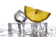 cubetti ghiaccio e limone - uno cubetti ghiaccio e limone - uno