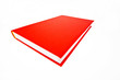 Rotes Buch auf weißem Hintergrund