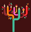 art and creation tree, concept illustration