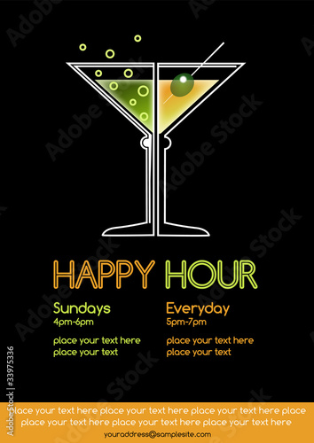 Vektor: Happy Hour Happy Hour