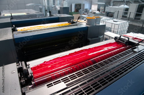 Photo: Press printing - Offset machine Press printing - Offset machine
