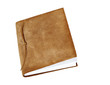 Suede Book Isolated on White