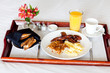 Photo: breakfast on the tray breakfast on the tray