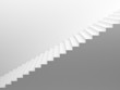 White empty stairs