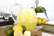Lemonade with pitcher and glasses