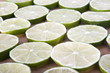 Sliced Limes closeup background