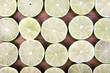 Sliced Limes closeup background