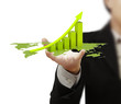 hand business graph
