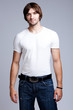 t-shirt and jeans