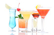 Alcohol Cocktails. Many drinks beverages Blue hawaiian, mojito