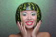 Woman with water-melon
