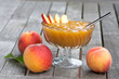 Peach jam with fresh peaches