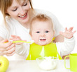 Photo: Feeding of child Feeding of child