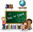 Children in a classroom