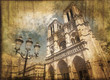 Notre Dame de Paris, style vintage - France