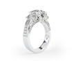 Wedding silver diamond ring isolated on white background Wedding silver diamond ring isolated on white background