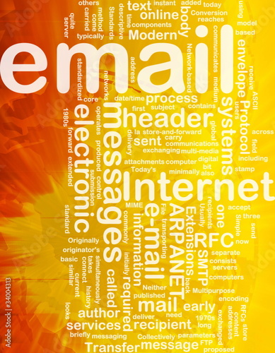 Illustration: Email background concept Email background concept