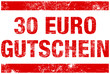 Stempel "30 Euro Gutschein" Rot