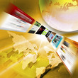 Abstract image of media streams