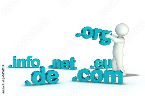 Illustration: Domain .de .com .net .org .info .eu - V2.3 Domain .de .com .net .org .info .eu - V2.3