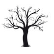 dark single tree