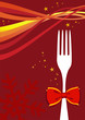 Christmas cutlery background Christmas cutlery background