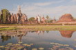 Ancient temple at Sukhothai Historical park in Thailand. Ancient temple at Sukhothai Historical park in Thailand.