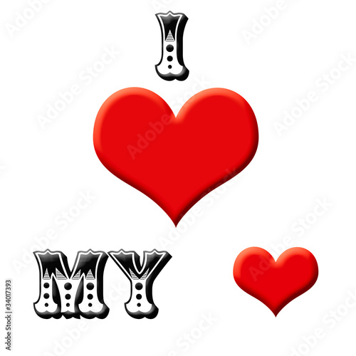 Illustration: love my heart love my heart