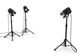 Illustration: Projecteurs sur fond blanc 2 Projecteurs sur fond blanc 2