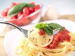 Italian pasta with tomato sauce
