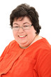 Photo: Confident and Happy Obese Woman Business Portrait Confident and Happy Obese Woman Business Portrait