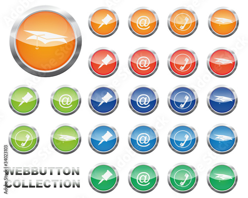 Vektor: Button Set e learning Button Set e learning