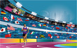 Summer Olympic games in London. 2012