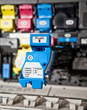 Cyan Druckwerk eines Farblaserdruckers