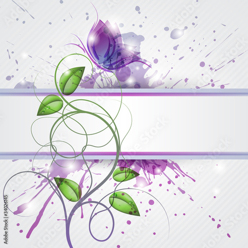 Vector: Sfondo con farfalla - Background with butterfly and copy space Sfondo con farfalla - Background with butterfly and copy space