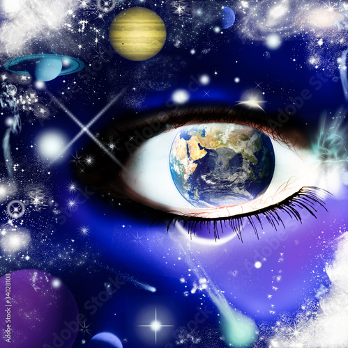 Illustration: l'universo nell'occhio l'universo nell'occhio