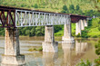 Railway bridge over the river