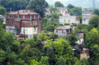 Foto: Upland settlement overgrown with trees Upland settlement overgrown with trees