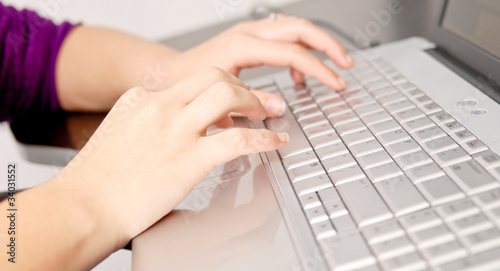Photo: Hands Working on Computer Hands Working on Computer