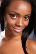 Beautiful smiling young african american woman
