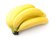 Bunch of bananas isolated on white