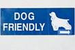 Dog friendly sign