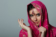 Foto: young woman in sari young woman in sari