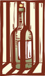 Vector: Wind bottle behind bars Wind bottle behind bars