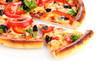 pizza isolated on white