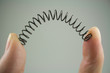 Bending Spring Between Fingers - Stored Energy