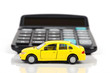 Calculator and toy car Calculator and toy car