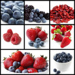Berry Fruits Collage