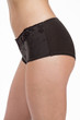Fesse de fille mince vue de profil en boxer