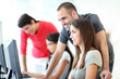 Group of young people in training course